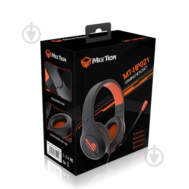 Навушники Meetion black/orange (MT-HP021-A) - фото 6 Навушники Meetion black/orange (MT-HP021-A) - фото 6