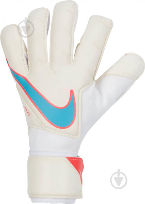 Вратарские перчатки Nike Goalkeeper Grip3 CN5651-102 6 белый - фото 1