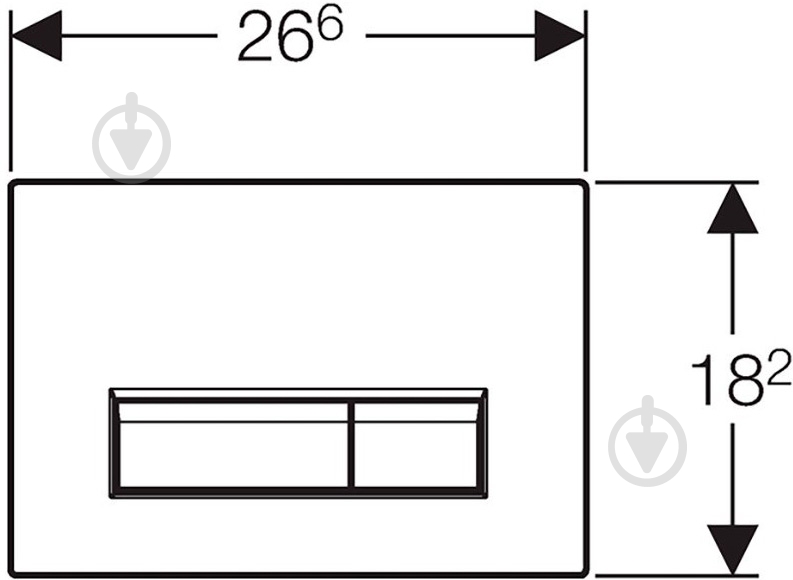 Панель смыва Geberit Sigma40 (115.600.KQ.1) - фото 2