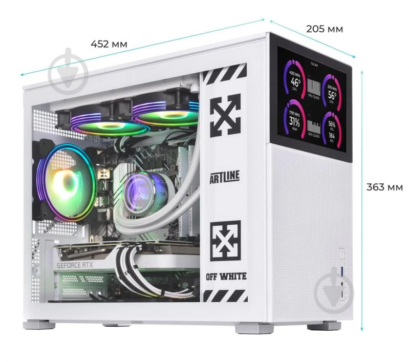 Компьютер Artline Gaming D31WHITE (D31Whitev05) white - фото 12