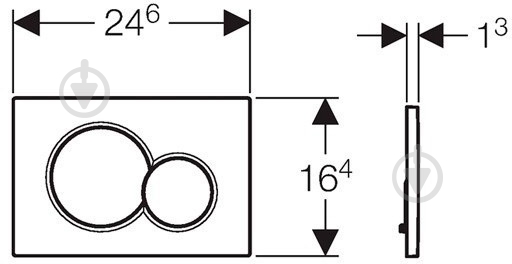 Панель смыва Geberit Sigma01 (115.770.46.5) - фото 2 Панель смыва Geberit Sigma01 (115.770.46.5) - фото 2