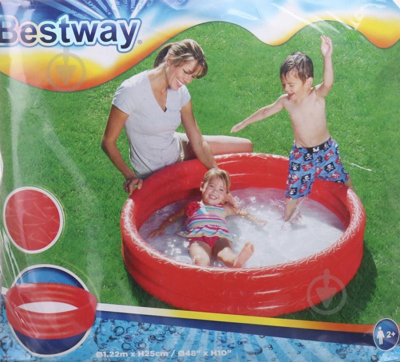 Бассейн надувной Bestway 122x25 см 51025 - фото 14