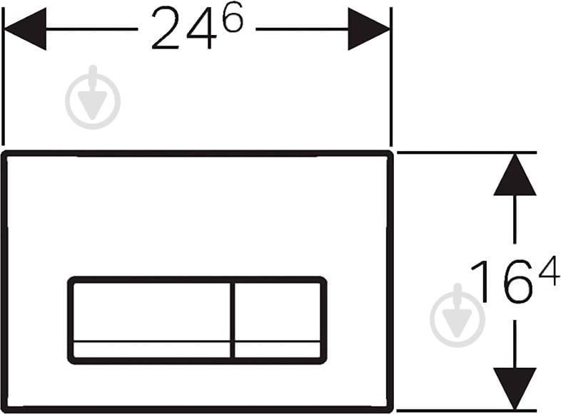 Панель смыва Geberit Delta 51 (115.105.46.1) матовая хром. - фото 2 Панель смыва Geberit Delta 51 (115.105.46.1) матовая хром. - фото 2