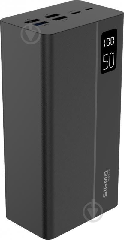 Повербанк Sigma mobile X-power SI50A3QL 50000 mAh black (4827798424018) - фото 2