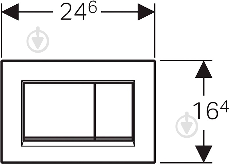 Панель смыва Geberit Sigma30 (115.883.KN.1) - фото 2 Панель смыва Geberit Sigma30 (115.883.KN.1) - фото 2