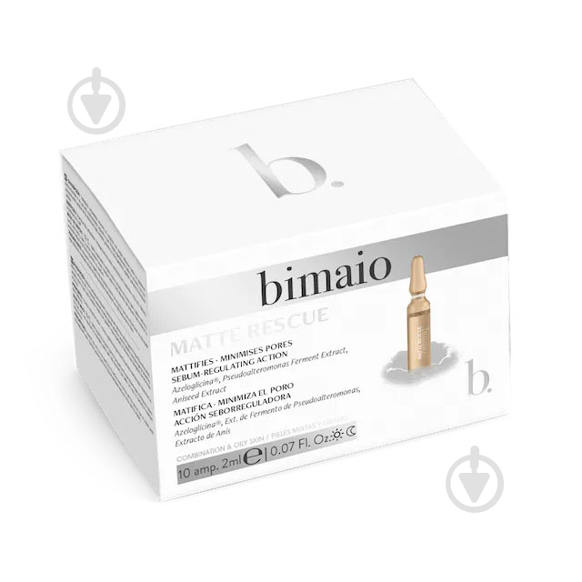 Ампули для обличчя BIMAIO Matte Rescue Ampoules 2 мл 10 шт. - фото 1