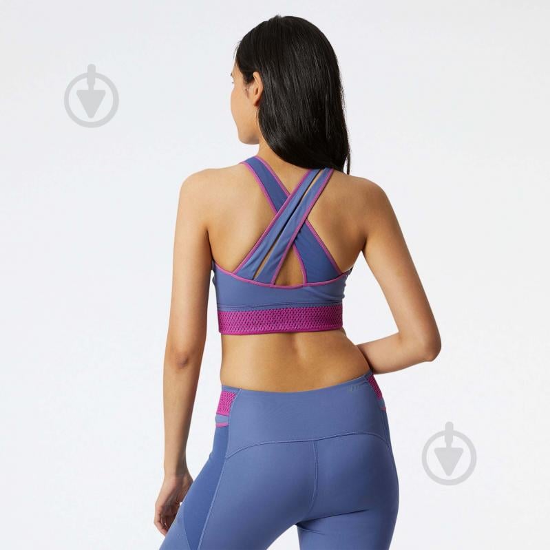 Бра New Balance Q SPEED BRA WB21288NSY р.L синий - фото 3