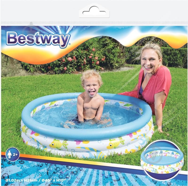 Бассейн надувной Bestway Ocean life - фото 3
