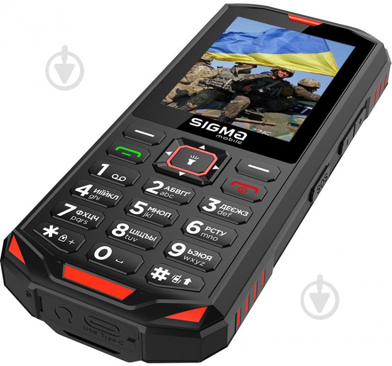 Мобільний телефон Sigma mobile X-treme PA68 black/red 4827798466520 - фото 2