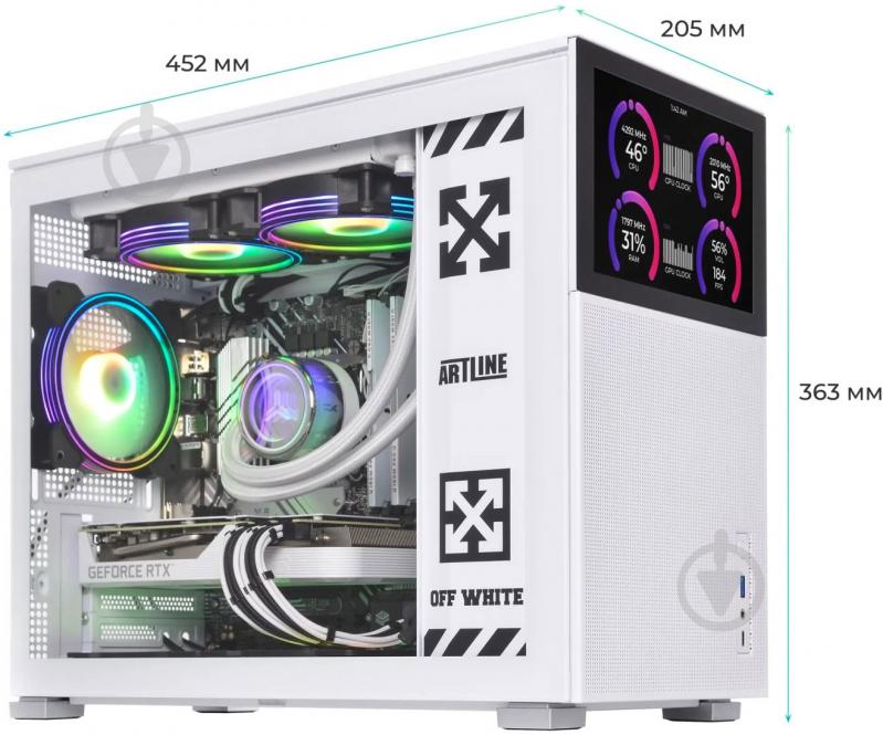 Компьютер Artline Gaming D31WHITE (D31Whitev13) white - фото 12 Компьютер Artline Gaming D31WHITE (D31Whitev13) white - фото 12