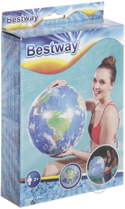 Мяч надувной Bestway ø61 Земля 61 см с подсветкой - фото 2