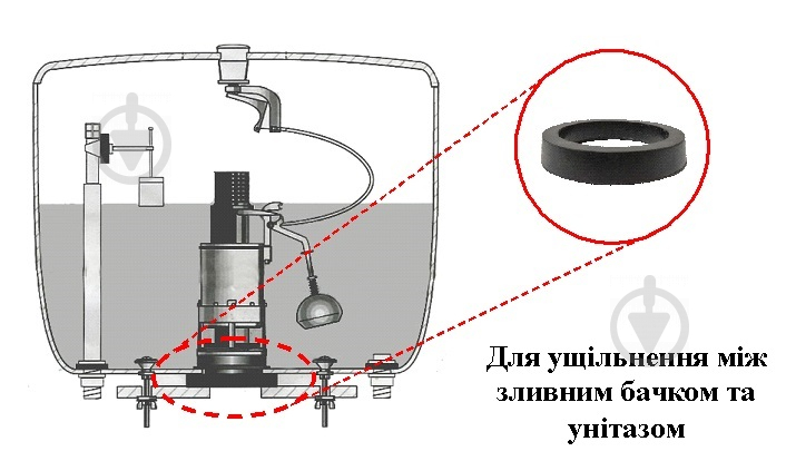 Ущільнювач під бачок унітаза Water-Gum Банджо 1 - фото 2