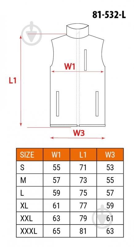 Жилет NEO tools р. S 81-532 черный - фото 13
