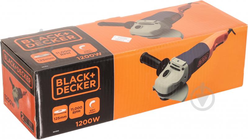 Болгарка (угловая шлифмашина) Black+Decker KG1202 - фото 4