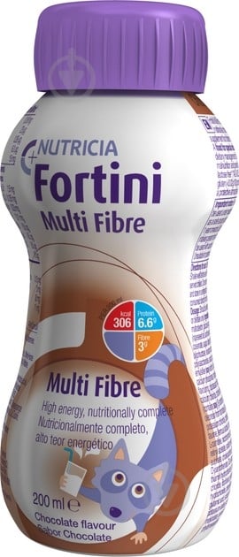 Ентеральне харчування Nutricia Fortini Фортіні з харчовими волокнами зі смаком шоколаду - фото 1