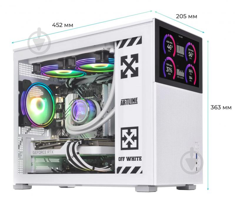 Компьютер Artline Gaming D31WHITE (D31Whitev20) white - фото 12