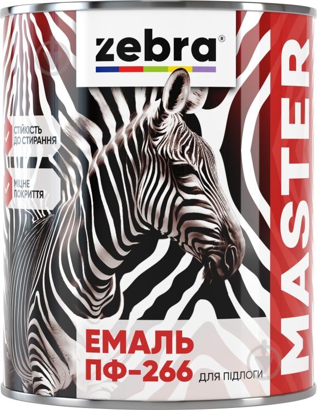 Емаль ZEBRA MASTER для підлоги червоно-коричневий глянець 2,6 кг - фото 1 Емаль ZEBRA MASTER для підлоги червоно-коричневий глянець 2,6 кг - фото 1