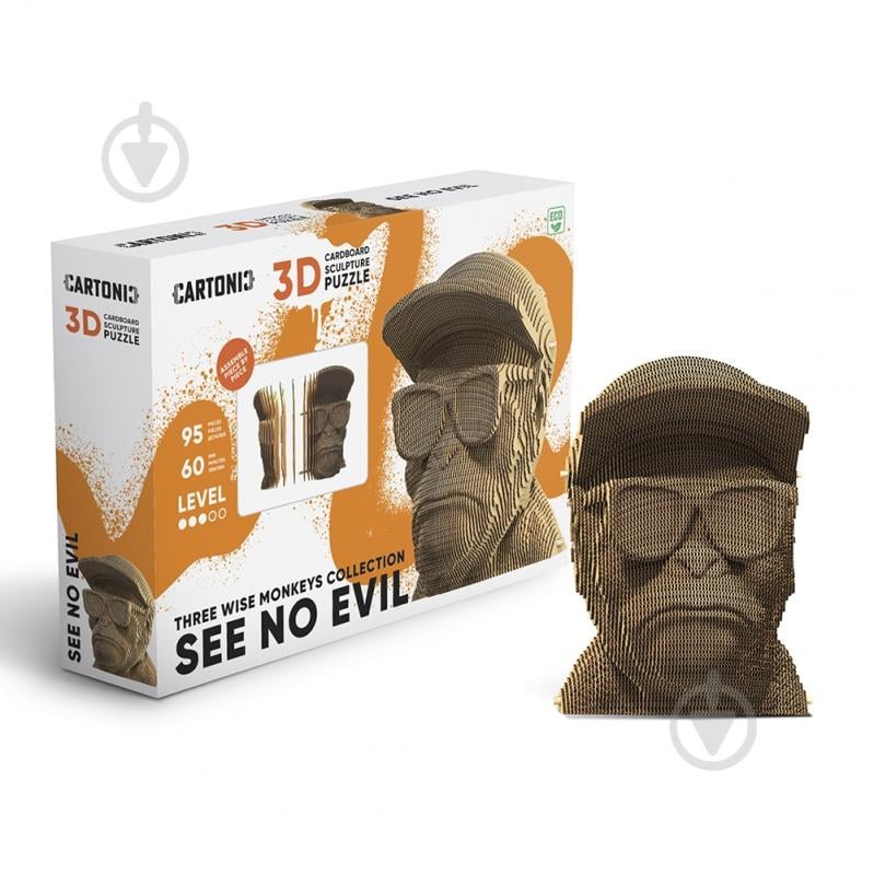 3D-пазл Cartonic Three Wise Monkeys. See No Evil CARTSEE - фото 1