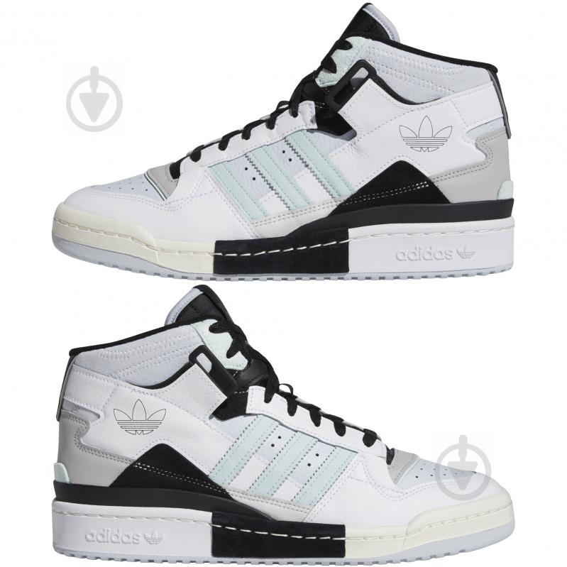 Кроссовки мужские зимние Adidas FORUM EXHIBIT MID GZ5388 р.43 1/3 белые - фото 5