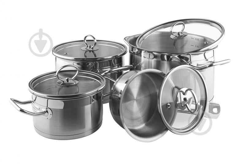 Набор кастрюль Vinzer Universum Compact 9 предметов 89040 - фото 1