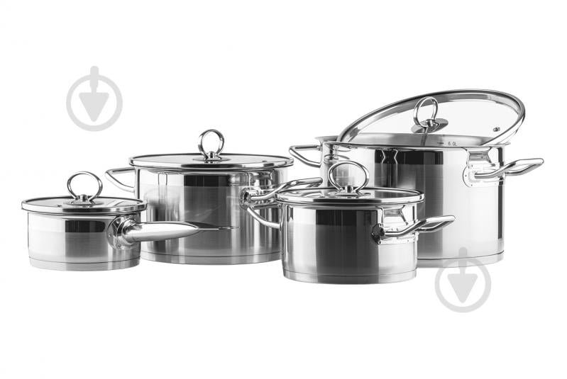 Набор кастрюль Vinzer Universum Compact 9 предметов 89040 - фото 2