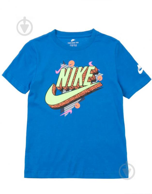 Футболка Nike 90S BEACH PARTY SS TEE 86G889-U89 р.7 синий - фото 1