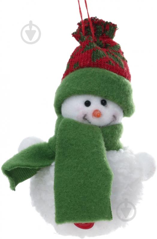 Подвеска Снеговик в шапке 11 см - фото 1 Подвеска Снеговик в шапке 11 см - фото 1