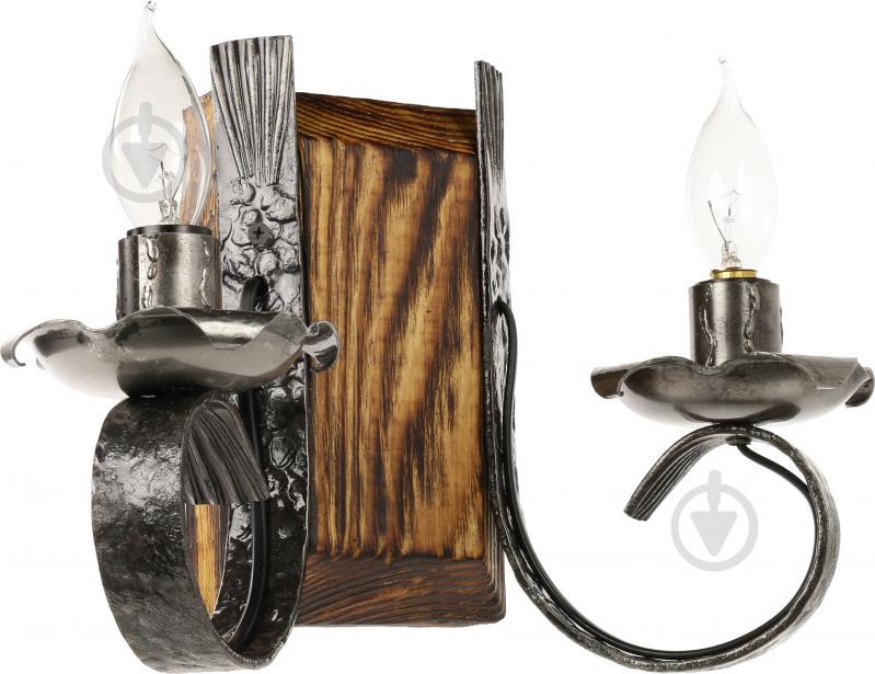 Бра Luce Маркиза-1 1x60 Вт E14 черный - фото 2