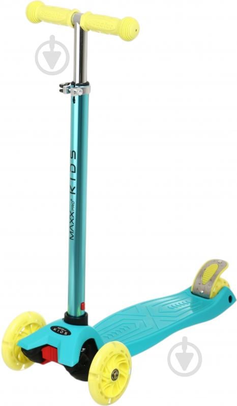 Самокат MaxxPro kids зеленый LS306/maxi/ green/yellow - фото 1