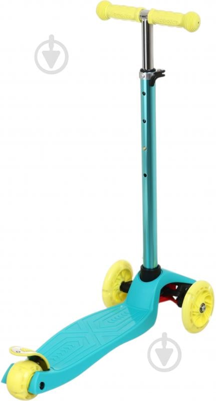 Самокат MaxxPro kids зеленый LS306/maxi/ green/yellow - фото 2