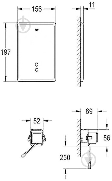 Панель смыва Grohe Tectron Skate (38698SD1) - фото 2
