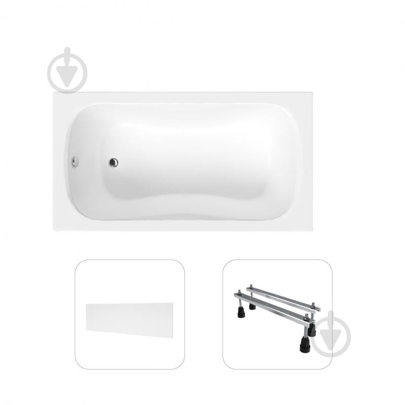 Ванна акриловая Helmken Edelva 87235KV493 129,5х70 см комплект 3 в 1 - фото 1 Ванна акриловая Helmken Edelva 87235KV493 129,5х70 см комплект 3 в 1 - фото 1