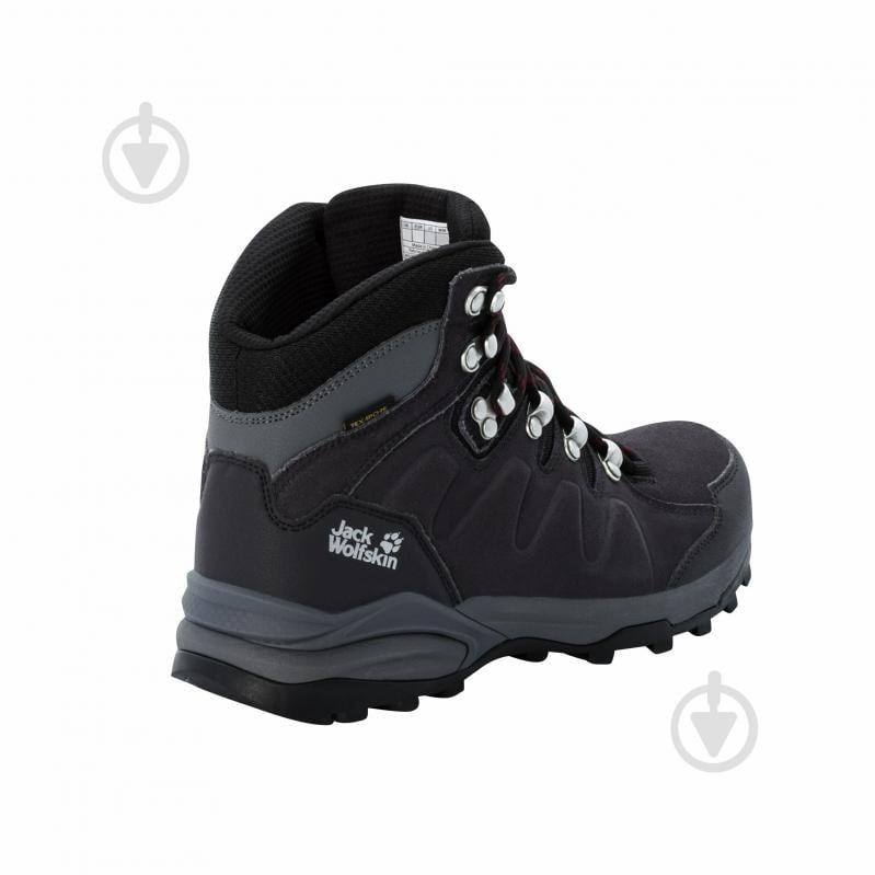 Ботинки Jack Wolfskin REFUGIO TEXAPORE MID W 4050871_6157 р.39,5 серый - фото 3 Ботинки Jack Wolfskin REFUGIO TEXAPORE MID W 4050871_6157 р.39,5 серый - фото 3