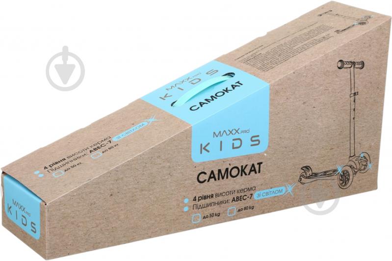 Самокат MaxxPro kids рожевий LS306/maxi/ pink green - фото 8