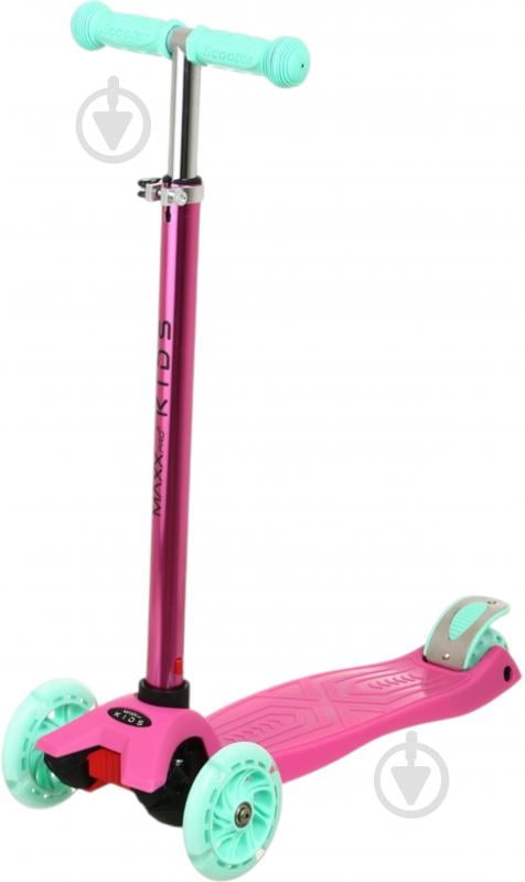 Самокат MaxxPro kids рожевий LS306/maxi/ pink green - фото 1