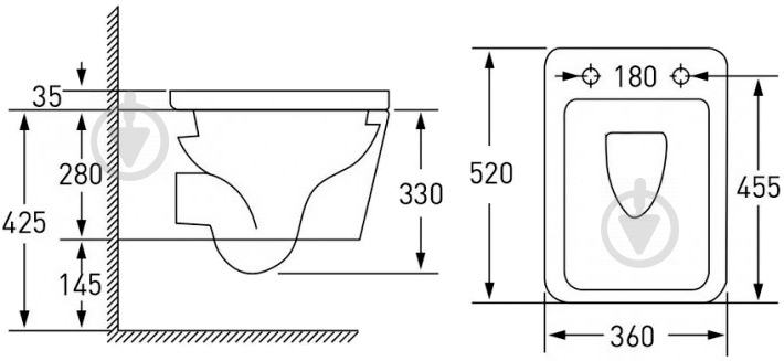 Система інсталяції Grohe Rapid SL 38772001 + Libra Rimless 13-41-160 + Soft Close 13-11-162 - фото 6