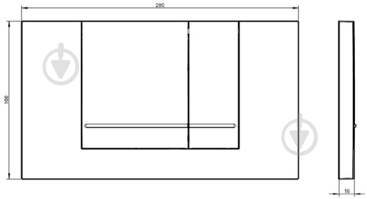 Панель смыва Villeroy & Boch Viconnect Pro (92214361) - фото 2