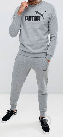 Свитшот Puma Essentials Fleece Crew Sweat 85174703 р. L серый - фото 5