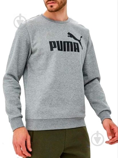 Свитшот Puma Essentials Fleece Crew Sweat 85174703 р. L серый - фото 3