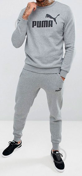 Світшот Puma Essentials Fleece Crew Sweat 85174703 р. M сірий - фото 5