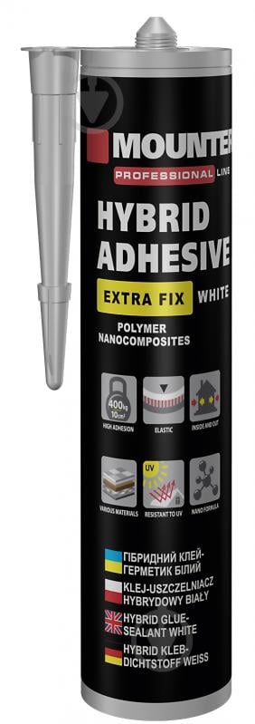 Клей-герметик Mounter Hybrid Adhesive 280 мл белый - фото 1