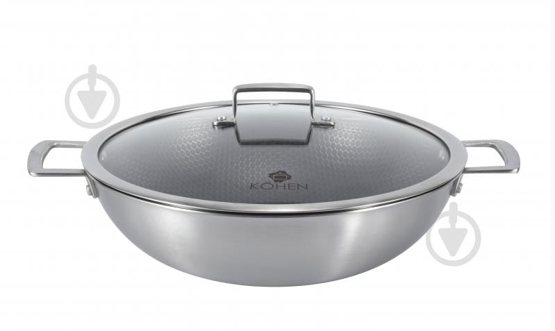 Сковорода WOK с крышкой Kohen Infinity 32 см KN91678 - фото 1