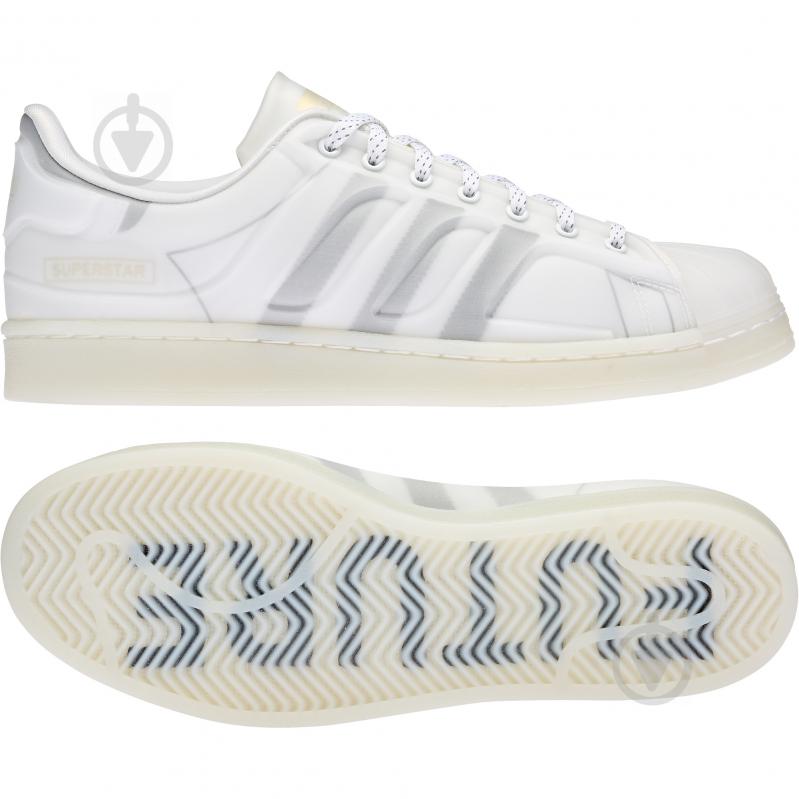 Кроссовки мужские демисезонные Adidas SUPERSTAR FUTURESHE H00196 р.42 2/3 белые - фото 6