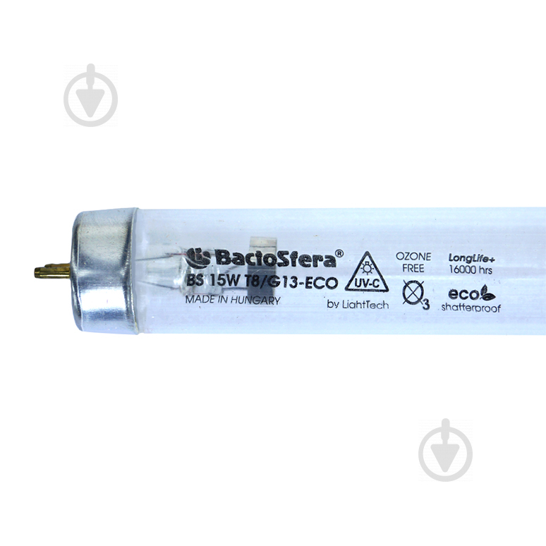 Лампа бактерицидна BactoSfera BS 15W T8/G13 ECO (безозонова)