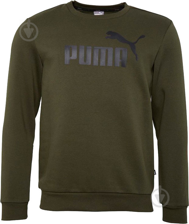 Світшот Puma Essentials Fleece Sweat 85508215 р. XL оливковий - фото 1