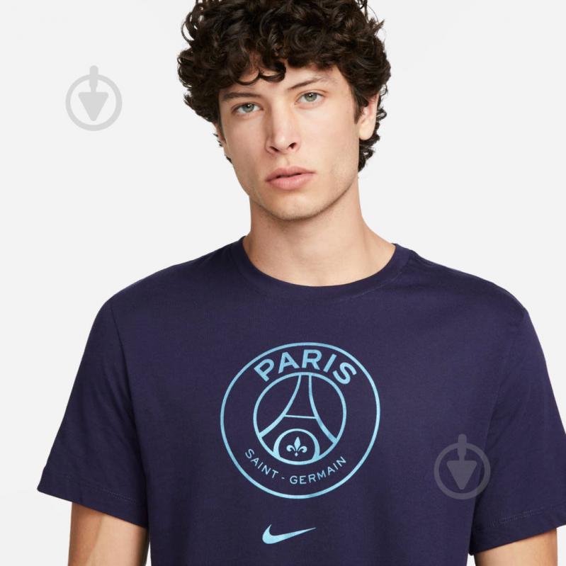 Футболка Nike PSG M NK CREST TEE DJ1315-498 р.L синій - фото 3