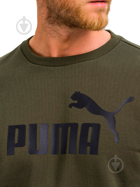 Світшот Puma Essentials Fleece Sweat 85508215 р. S оливковий - фото 4