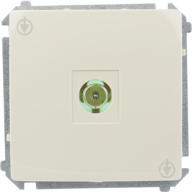 Розетка TV Simon Basic кремовый BMAK3.01/12 - фото 1