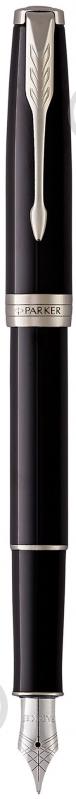 Ручка перьевая Parker Sonnet 17 Black Lacquer хром. перо - фото 1