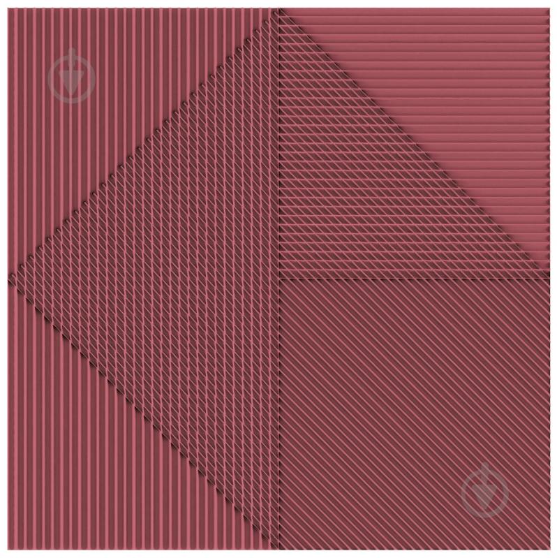 Плитка Harmony by PERONDA Lins bordeaux 20x20 см - фото 2